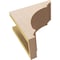 Ekena Millwork 5"W x 10"D x 10"H Classic Hughes Rough Cedar Woodgrain TimberThane Corbel, Primed Tan CORUR05X10X10HUGRCPR - alternate 5